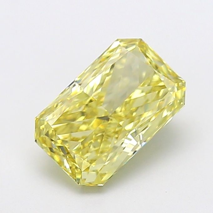Loose Diamond - RADIANT 2.64ct Fancy Intense Yellow VVS2: Loose Diamond - RADIANT 2.64ct Fancy Intense Yellow VVS2 Source: This is a real non-mined Diamond that has been grown in a lab Shape: RADIANT Carats: 2.64 Color: Fancy Intense Yellow Certification: IG