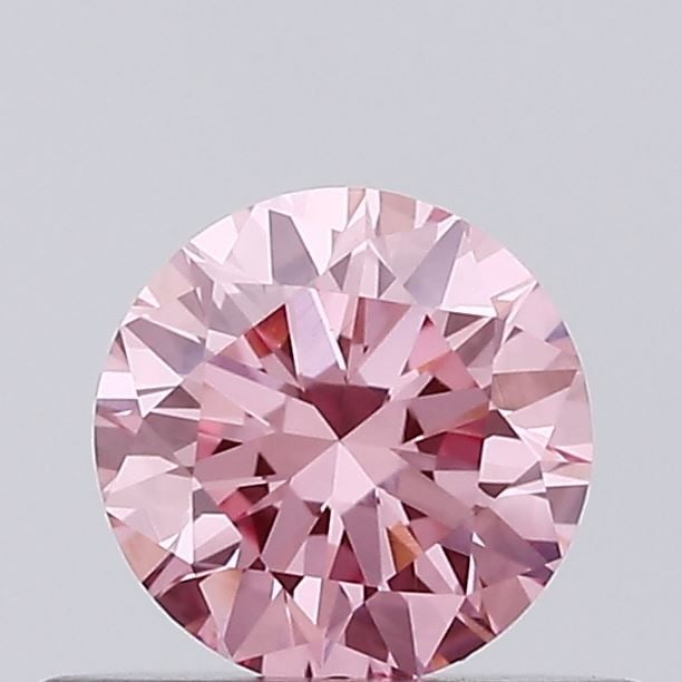 Loose Diamond - ROUND 0.35ct Fancy Vivid Pink VVS2: Loose Diamond - ROUND 0.35ct Fancy Vivid Pink VVS2 Source: This is a real non-mined Diamond that has been grown in a lab Shape: ROUND Carats: 0.35 Color: Fancy Vivid Pink Certification: NONE Video: