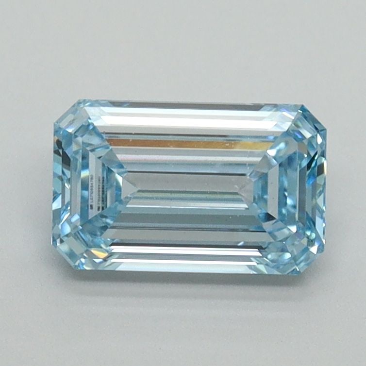 Loose Diamond - EMERALD 1.06ct Fancy Intense Blue VS1: Loose Diamond - EMERALD 1.06ct Fancy Intense Blue VS1 Source: This is a real non-mined Diamond that has been grown in a lab Shape: EMERALD Carats: 1.06 Color: Fancy Intense Blue Certification: IGI Vid