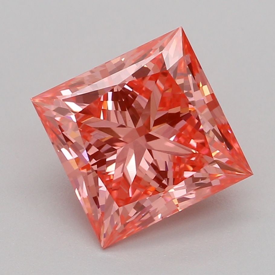 Loose Diamond - PRINCESS 1.55ct Fancy Vivid Pink VVS2: Loose Diamond - PRINCESS 1.55ct Fancy Vivid Pink VVS2 Source: This is a real non-mined Diamond that has been grown in a lab Shape: PRINCESS Carats: 1.55 Color: Fancy Vivid Pink Certification: IGI Vide