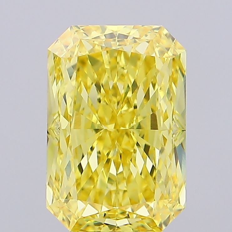 Loose Diamond - RADIANT 5.27ct Fancy Vivid Yellow VVS2: Loose Diamond - RADIANT 5.27ct Fancy Vivid Yellow VVS2 Source: This is a real non-mined Diamond that has been grown in a lab Shape: RADIANT Carats: 5.27 Color: Fancy Vivid Yellow Certification: IGI Vi
