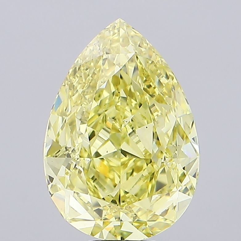 Loose Diamond - PEAR 9.1ct Fancy Intense Yellow VS2: Loose Diamond - PEAR 9.1ct Fancy Intense Yellow VS2 Source: This is a real non-mined Diamond that has been grown in a lab Shape: PEAR Carats: 9.1 Color: Fancy Intense Yellow Certification: IGI Video:
