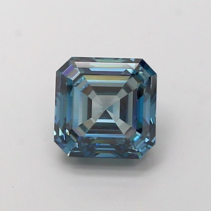 Loose Diamond - ASSCHER 1.91ct Fancy Vivid Blue VS1: Loose Diamond - ASSCHER 1.91ct Fancy Vivid Blue VS1 Source: This is a real non-mined Diamond that has been grown in a lab Shape: ASSCHER Carats: 1.91 Color: Fancy Vivid Blue Certification: IGI Video: