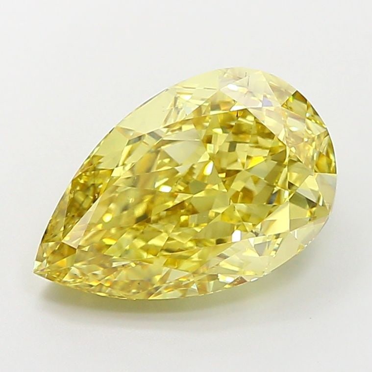 Loose Diamond - PEAR 4.82ct Fancy Intense Yellow VS2: Loose Diamond - PEAR 4.82ct Fancy Intense Yellow VS2 Source: This is a real non-mined Diamond that has been grown in a lab Shape: PEAR Carats: 4.82 Color: Fancy Intense Yellow Certification: IGI Video