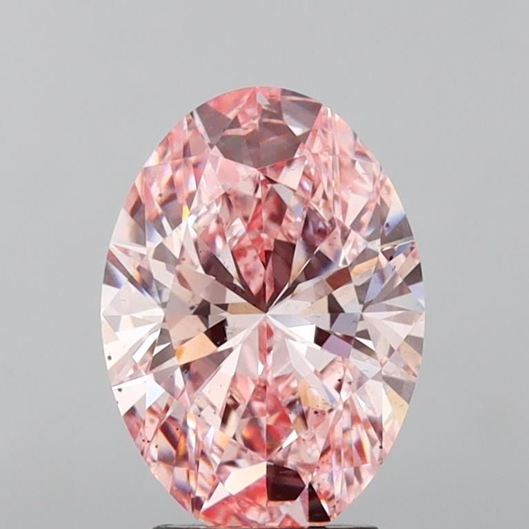 Loose Diamond - OVAL 3.36ct Fancy Intense Pink SI1: Loose Diamond - OVAL 3.36ct Fancy Intense Pink SI1 Source: This is a real non-mined Diamond that has been grown in a lab Shape: OVAL Carats: 3.36 Color: Fancy Intense Pink Certification: IGI Video: