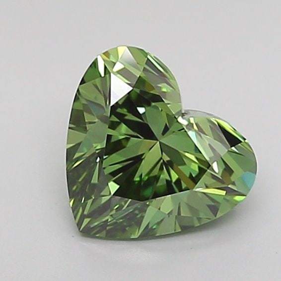 Loose Diamond - HEART 1.01ct Fancy Vivid Green VVS2: Loose Diamond - HEART 1.01ct Fancy Vivid Green VVS2 Source: This is a real non-mined Diamond that has been grown in a lab Shape: HEART Carats: 1.01 Color: Fancy Vivid Green Certification: IGI Video: