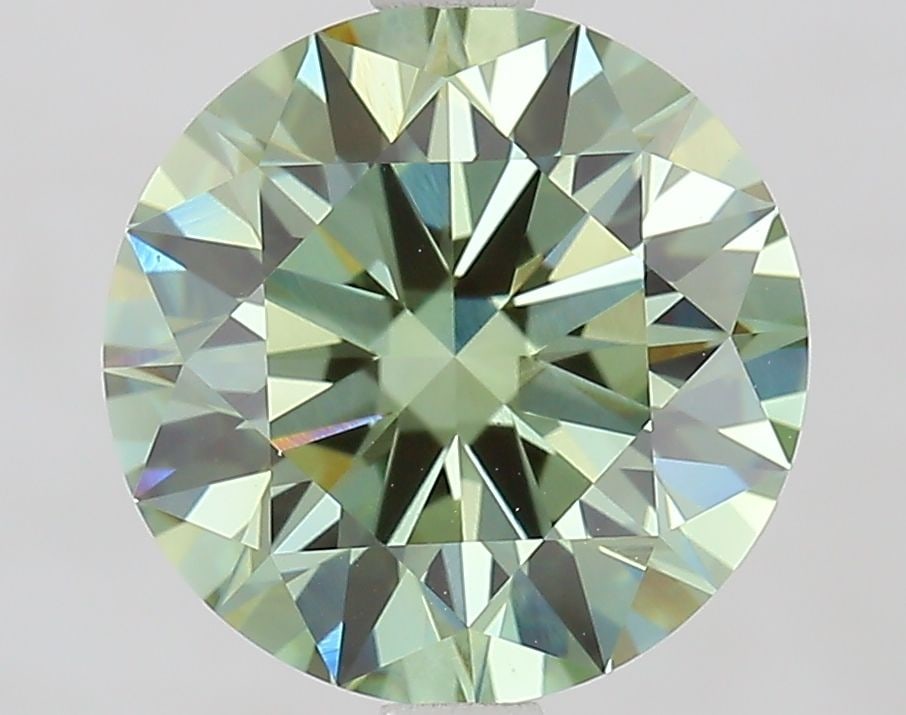 Ideal Loose Diamond - ROUND 3.08ct Fancy Vivid Green VS1: Ideal Loose Diamond - ROUND 3.08ct Fancy Vivid Green VS1 Source: This is a real non-mined Diamond that has been grown in a lab Shape: ROUND Carats: 3.08 Color: Fancy Vivid Green Certification: IGI Vid