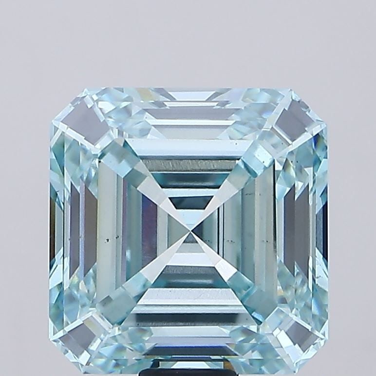 Loose Diamond - ASSCHER 27.34ct Fancy Vivid Green VS2 (1 of 1)