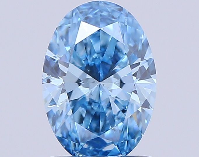 Loose Diamond - OVAL 1.06ct Fancy Vivid Blue SI1 (1 of 1)