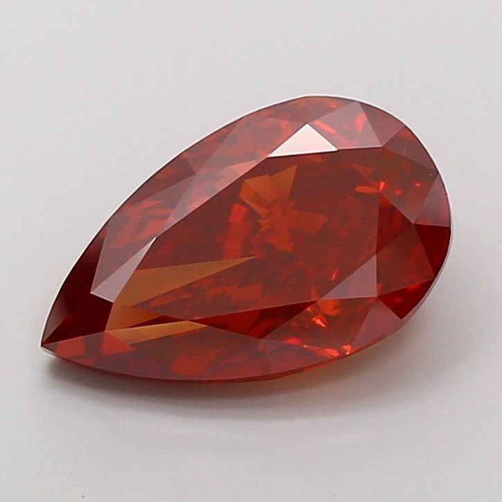 Loose Diamond - PEAR 5.05ct Fancy Deep Orange VS1: Loose Diamond - PEAR 5.05ct Fancy Deep Orange VS1 Source: This is a real non-mined Diamond that has been grown in a lab Shape: PEAR Carats: 5.05 Color: Fancy Deep Orange Certification: IGI Video: