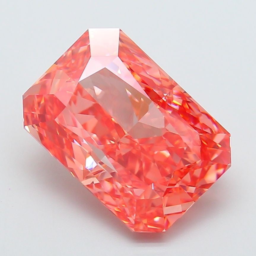 Loose Diamond - RADIANT 7.01ct Fancy Vivid Pink VVS1: Loose Diamond - RADIANT 7.01ct Fancy Vivid Pink VVS1 Source: This is a real non-mined Diamond that has been grown in a lab Shape: RADIANT Carats: 7.01 Color: Fancy Vivid Pink Certification: IGI Video:
