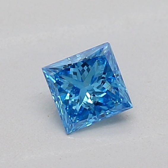 Loose Diamond - PRINCESS 0.16ct Fancy Vivid Blue SI1: Loose Diamond - PRINCESS 0.16ct Fancy Vivid Blue SI1 Source: This is a real non-mined Diamond that has been grown in a lab Shape: PRINCESS Carats: 0.16 Color: Fancy Vivid Blue Certification: IGI PLEAS