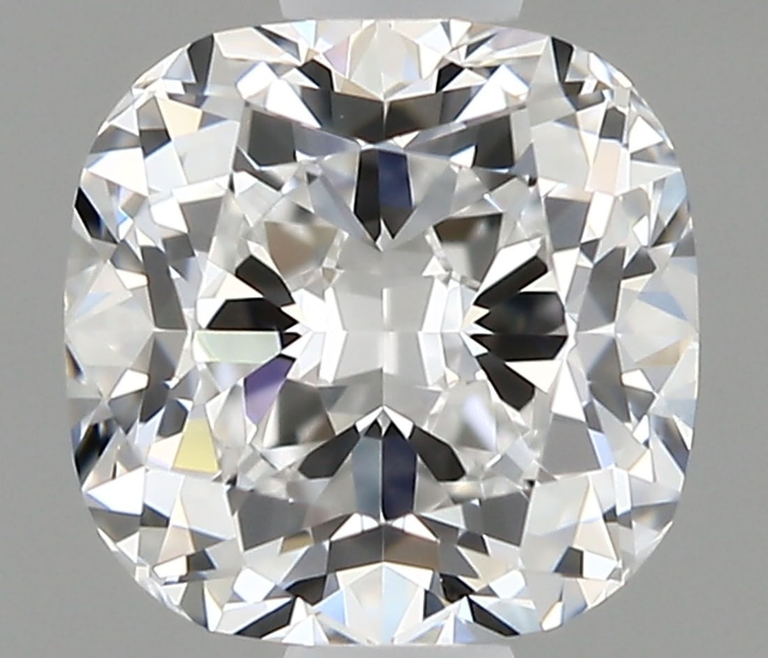 Loose Diamond - CUSHION MODIFIED 0.9ct D VS1: Loose Diamond - CUSHION MODIFIED 0.9ct D VS1 Source: This is a real non-mined Diamond that has been grown in a lab Shape: CUSHION MODIFIED Carats: 0.9 Color: D Clarity: VS1 Certification: NONE Video: