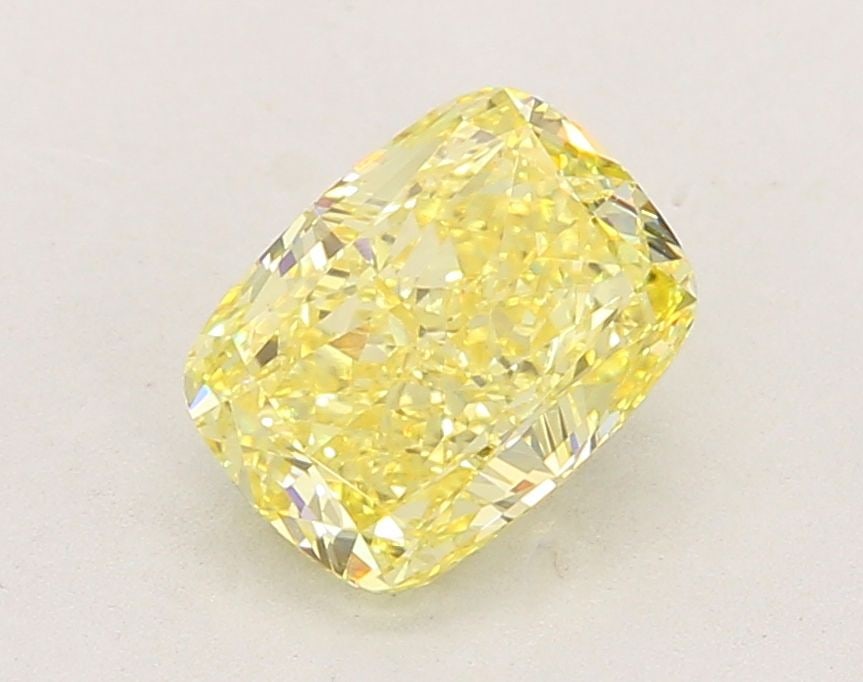 Loose Diamond - CUSHION MODIFIED 2.13ct Fancy Intense Yellow VVS2: Loose Diamond - CUSHION MODIFIED 2.13ct Fancy Intense Yellow VVS2 Source: This is a real non-mined Diamond that has been grown in a lab Shape: CUSHION MODIFIED Carats: 2.13 Color: Fancy Intense Yellow