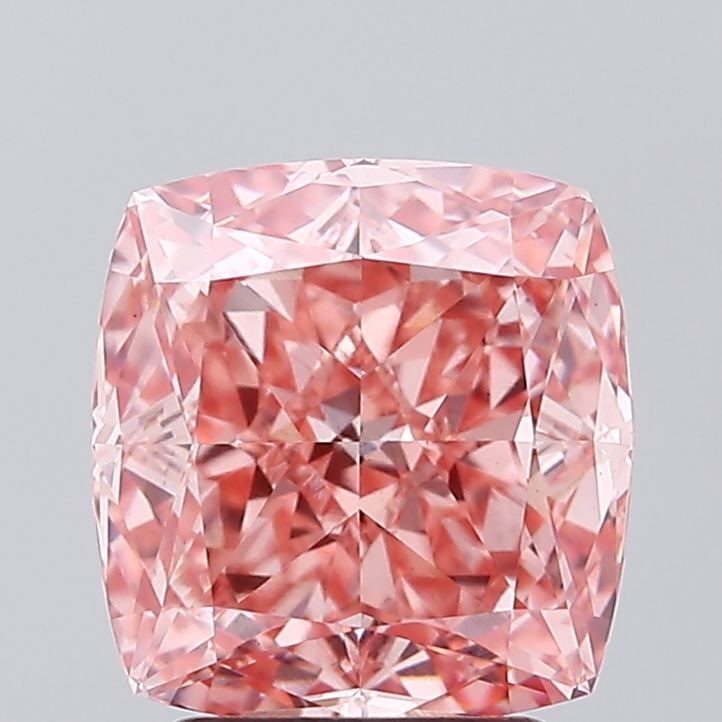Loose Diamond - CUSHION MODIFIED 2.85ct Fancy Vivid Pink VS1: Loose Diamond - CUSHION MODIFIED 2.85ct Fancy Vivid Pink VS1 Source: This is a real non-mined Diamond that has been grown in a lab Shape: CUSHION MODIFIED Carats: 2.85 Color: Fancy Vivid Pink Certific
