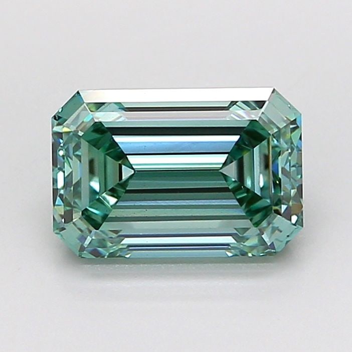 Loose Diamond - EMERALD 2.5ct Fancy Vivid Green VS1: Loose Diamond - EMERALD 2.5ct Fancy Vivid Green VS1 Source: This is a real non-mined Diamond that has been grown in a lab Shape: EMERALD Carats: 2.5 Color: Fancy Vivid Green Certification: IGI Video: