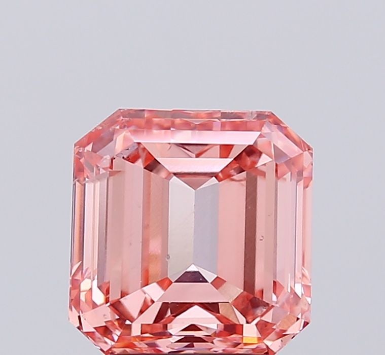 Loose Diamond - ASSCHER 3.5ct Fancy Vivid Pink SI1: Loose Diamond - ASSCHER 3.5ct Fancy Vivid Pink SI1 Source: This is a real non-mined Diamond that has been grown in a lab Shape: ASSCHER Carats: 3.5 Color: Fancy Vivid Pink Certification: IGI Video: