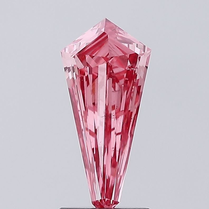 Loose Diamond - KITE 0.98ct Fancy Intense Pink VS2: Loose Diamond - KITE 0.98ct Fancy Intense Pink VS2 Source: This is a real non-mined Diamond that has been grown in a lab Shape: KITE Carats: 0.98 Color: Fancy Intense Pink Certification: NONE Video: