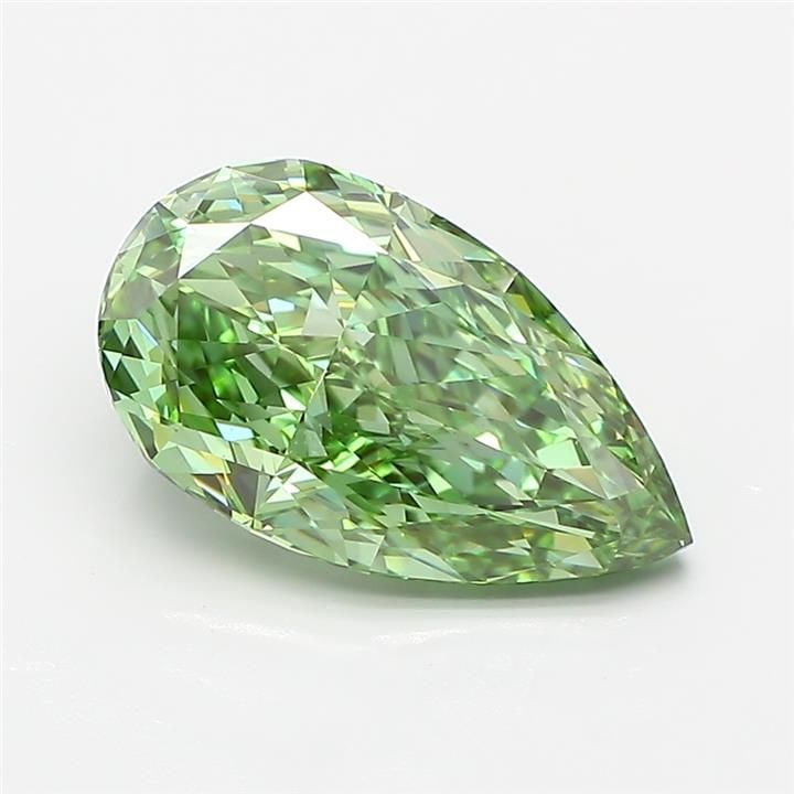 Loose Diamond - PEAR 3.23ct Fancy Vivid Green VVS2: Loose Diamond - PEAR 3.23ct Fancy Vivid Green VVS2 Source: This is a real non-mined Diamond that has been grown in a lab Shape: PEAR Carats: 3.23 Color: Fancy Vivid Green Certification: IGI Video:
