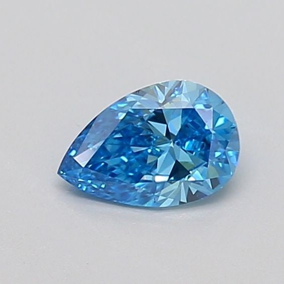 Loose Diamond - PEAR 0.34ct Fancy Vivid Blue VVS2: Loose Diamond - PEAR 0.34ct Fancy Vivid Blue VVS2 Source: This is a real non-mined Diamond that has been grown in a lab Shape: PEAR Carats: 0.34 Color: Fancy Vivid Blue Certification: IGI Video: