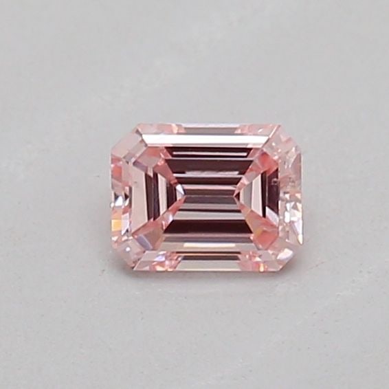 Loose Diamond - EMERALD 0.15ct Fancy Intense Pink VS2: Loose Diamond - EMERALD 0.15ct Fancy Intense Pink VS2 Source: This is a real non-mined Diamond that has been grown in a lab Shape: EMERALD Carats: 0.15 Color: Fancy Intense Pink Certification: IGI Vid