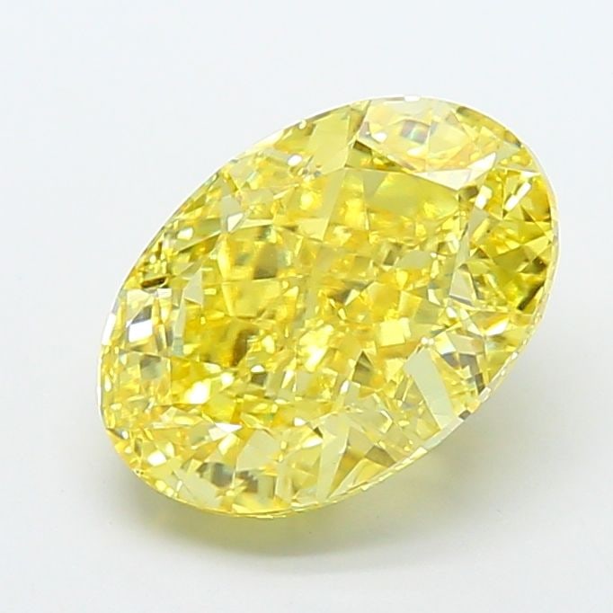 Loose Diamond - OVAL 7.02ct Fancy Vivid Yellow VS1: Loose Diamond - OVAL 7.02ct Fancy Vivid Yellow VS1 Source: This is a real non-mined Diamond that has been grown in a lab Shape: OVAL Carats: 7.02 Color: Fancy Vivid Yellow Certification: IGI Video: