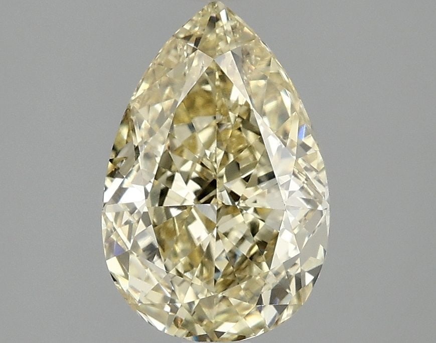 Loose Diamond - PEAR 2.09ct Fancy Vivid Yellow VVS2: Loose Diamond - PEAR 2.09ct Fancy Vivid Yellow VVS2 Source: This is a real non-mined Diamond that has been grown in a lab Shape: PEAR Carats: 2.09 Color: Fancy Vivid Yellow Certification: IGI Video: