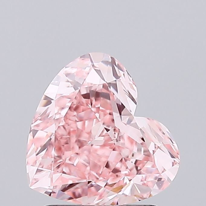 Loose Diamond - HEART 1.74ct Fancy Vivid Pink VVS2: Loose Diamond - HEART 1.74ct Fancy Vivid Pink VVS2 Source: This is a real non-mined Diamond that has been grown in a lab Shape: HEART Carats: 1.74 Color: Fancy Vivid Pink Certification: IGI Video: