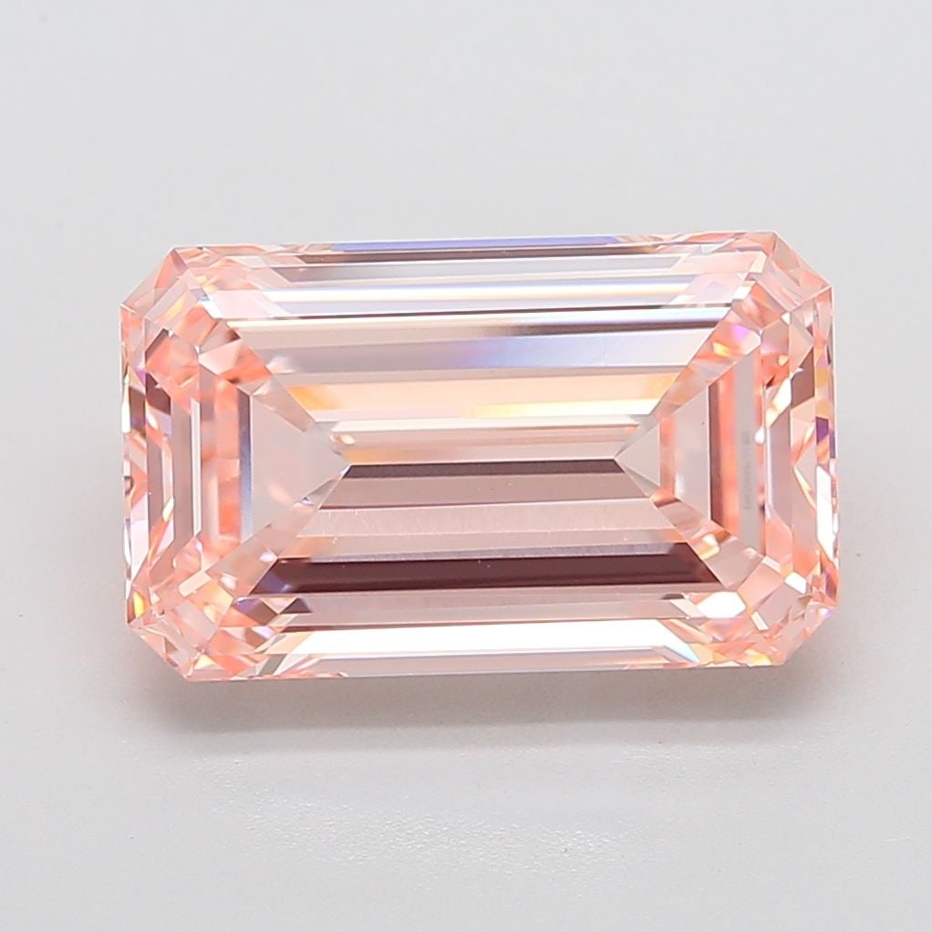 Loose Diamond - EMERALD 10.04ct Fancy Intense Pink VS1: Loose Diamond - EMERALD 10.04ct Fancy Intense Pink VS1 Source: This is a real non-mined Diamond that has been grown in a lab Shape: EMERALD Carats: 10.04 Color: Fancy Intense Pink Certification: IGI V