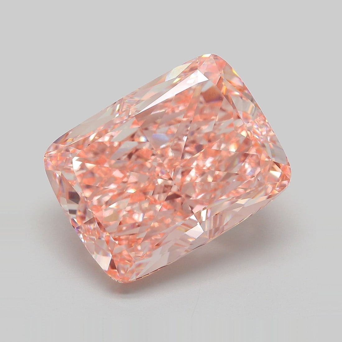 Loose Diamond - CUSHION MODIFIED 20.07ct Fancy Intense Pink VS1: Loose Diamond - CUSHION MODIFIED 20.07ct Fancy Intense Pink VS1 Source: This is a real non-mined Diamond that has been grown in a lab Shape: CUSHION MODIFIED Carats: 20.07 Color: Fancy Intense Pink Ce