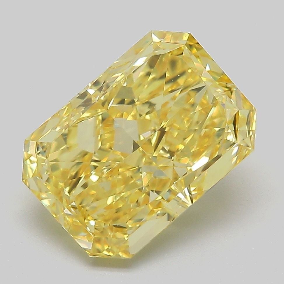 Loose Diamond - RADIANT 4.01ct Fancy Vivid Yellow VVS2: Loose Diamond - RADIANT 4.01ct Fancy Vivid Yellow VVS2 Source: This is a real non-mined Diamond that has been grown in a lab Shape: RADIANT Carats: 4.01 Color: Fancy Vivid Yellow Certification: IGI Vi