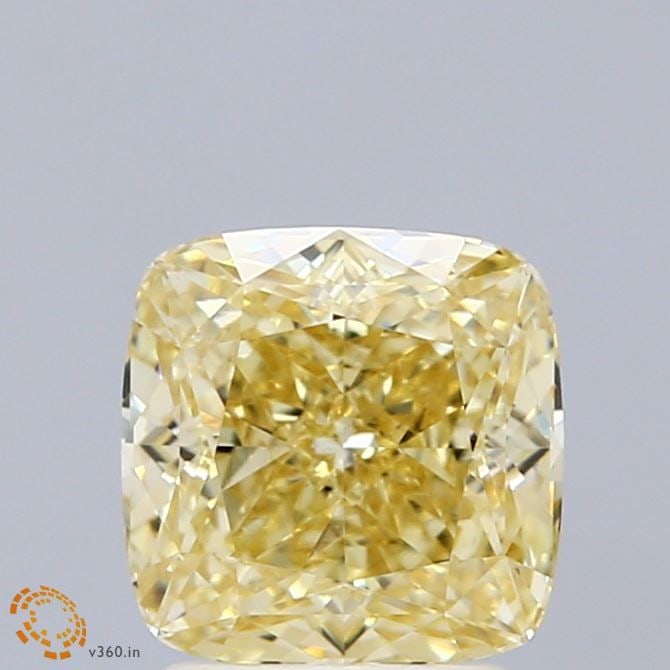 Loose Diamond - CUSHION MODIFIED 2.14ct Fancy Intense Yellow VVS2: Loose Diamond - CUSHION MODIFIED 2.14ct Fancy Intense Yellow VVS2 Source: This is a real non-mined Diamond that has been grown in a lab Shape: CUSHION MODIFIED Carats: 2.14 Color: Fancy Intense Yellow