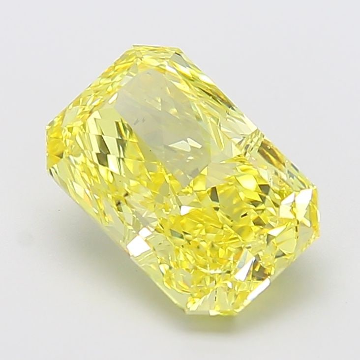 Loose Diamond - RADIANT 5.0ct Fancy Vivid Yellow SI1: Loose Diamond - RADIANT 5.0ct Fancy Vivid Yellow SI1 Source: This is a real non-mined Diamond that has been grown in a lab Shape: RADIANT Carats: 5.0 Color: Fancy Vivid Yellow Certification: IGI Video