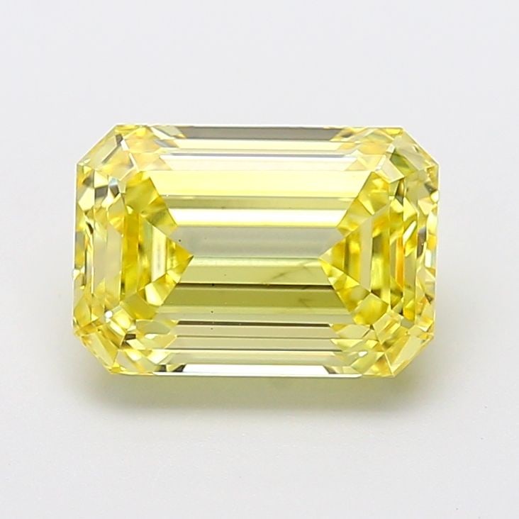 Loose Diamond - EMERALD 4.01ct Fancy Vivid Yellow VS1: Loose Diamond - EMERALD 4.01ct Fancy Vivid Yellow VS1 Source: This is a real non-mined Diamond that has been grown in a lab Shape: EMERALD Carats: 4.01 Color: Fancy Vivid Yellow Certification: IGI Vid