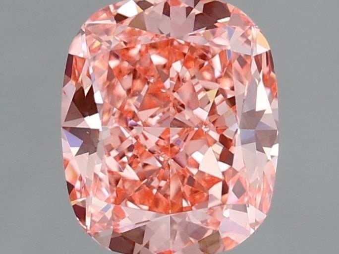 Loose Diamond - CUSHION MODIFIED 1.33ct Fancy Vivid Pink VVS2: Loose Diamond - CUSHION MODIFIED 1.33ct Fancy Vivid Pink VVS2 Source: This is a real non-mined Diamond that has been grown in a lab Shape: CUSHION MODIFIED Carats: 1.33 Color: Fancy Vivid Pink Certifi