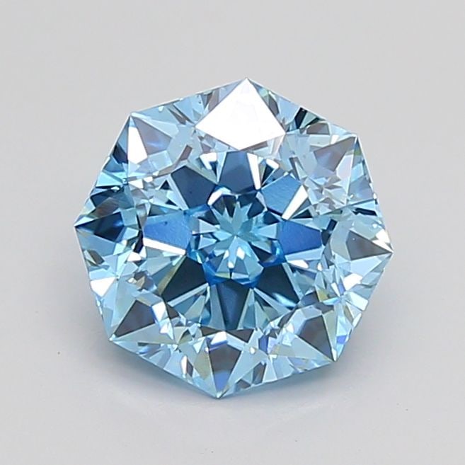 Loose Diamond - OCTAGONAL 2.87ct Fancy Vivid Blue VS1: Loose Diamond - OCTAGONAL 2.87ct Fancy Vivid Blue VS1 Source: This is a real non-mined Diamond that has been grown in a lab Shape: OCTAGONAL Carats: 2.87 Color: Fancy Vivid Blue Certification: IGI Vid