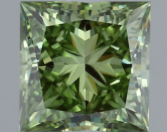 Loose Diamond - PRINCESS 1.0ct Fancy Vivid Green VS1: Loose Diamond - PRINCESS 1.0ct Fancy Vivid Green VS1 Source: This is a real non-mined Diamond that has been grown in a lab Shape: PRINCESS Carats: 1.0 Color: Fancy Vivid Green Certification: IGI Video