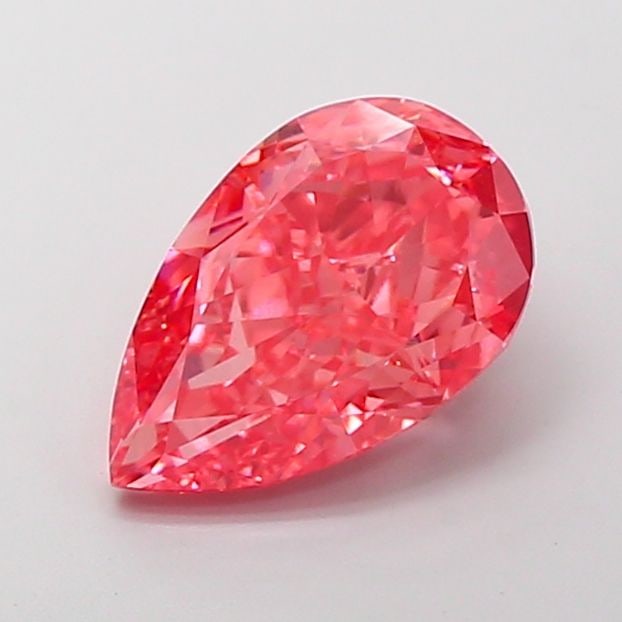 Loose Diamond - PEAR 5.04ct Fancy Vivid Pink VVS2: Loose Diamond - PEAR 5.04ct Fancy Vivid Pink VVS2 Source: This is a real non-mined Diamond that has been grown in a lab Shape: PEAR Carats: 5.04 Color: Fancy Vivid Pink Certification: IGI Video: