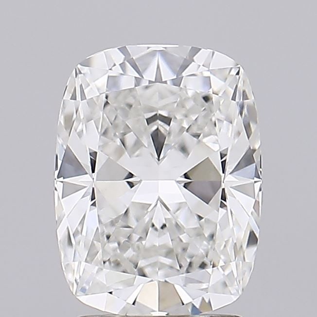 Loose Diamond - CUSHION BRILLIANT 2.59ct F VVS1: Loose Diamond - CUSHION BRILLIANT 2.59ct F VVS1 Source: This is a real non-mined Diamond that has been grown in a lab Shape: CUSHION BRILLIANT Carats: 2.59 Color: F Clarity: VVS1 Certification: GCAL V