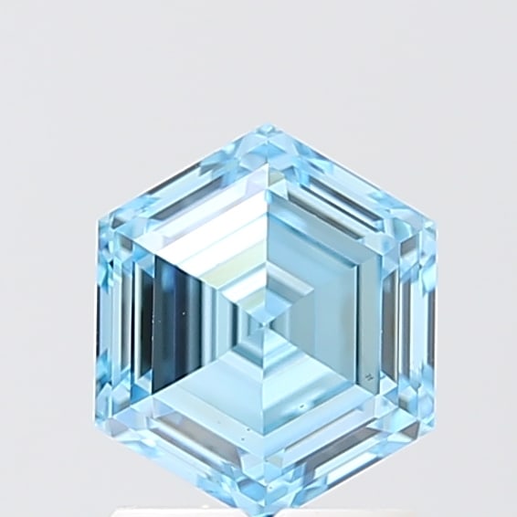 Loose Diamond - Hexagonal 1.57ct BLUE VS1: Loose Diamond - Hexagonal 1.57ct BLUE VS1 Source: This is a real non-mined Diamond that has been grown in a lab Shape: Hexagonal Carats: 1.57 Color: BLUE Clarity: VS1 Certification: IGI Condition: Pre