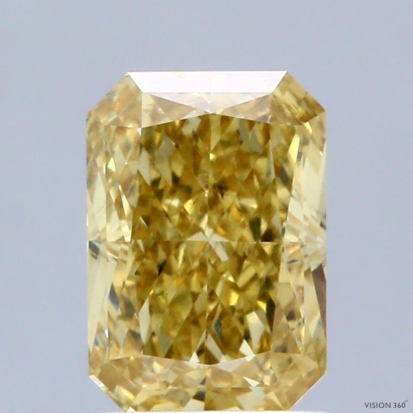 Loose Diamond - RADIANT 1.71ct Fancy Vivid Yellow VS2: Loose Diamond - RADIANT 1.71ct Fancy Vivid Yellow VS2 Source: This is a real non-mined Diamond that has been grown in a lab Shape: RADIANT Carats: 1.71 Color: Fancy Vivid Yellow Certification: IGI PLE