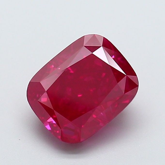 Loose Diamond - CUSHION BRILLIANT 3.02ct Fancy Vivid Red VVS2: Loose Diamond - CUSHION BRILLIANT 3.02ct Fancy Vivid Red VVS2 Source: This is a real non-mined Diamond that has been grown in a lab Shape: CUSHION BRILLIANT Carats: 3.02 Color: Fancy Vivid Red Certifi