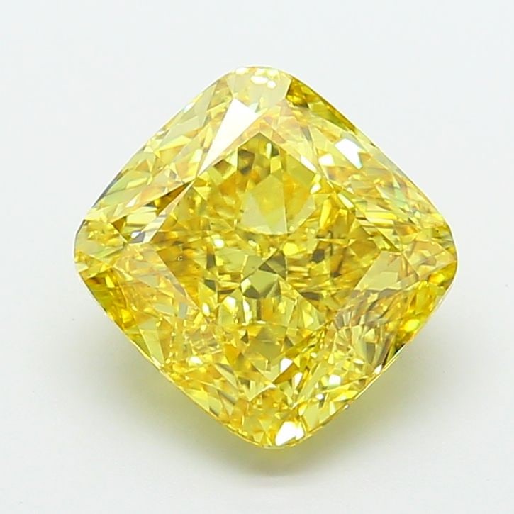 Loose Diamond - CUSHION MODIFIED 6.09ct Fancy Vivid Yellow VS2: Loose Diamond - CUSHION MODIFIED 6.09ct Fancy Vivid Yellow VS2 Source: This is a real non-mined Diamond that has been grown in a lab Shape: CUSHION MODIFIED Carats: 6.09 Color: Fancy Vivid Yellow Cert