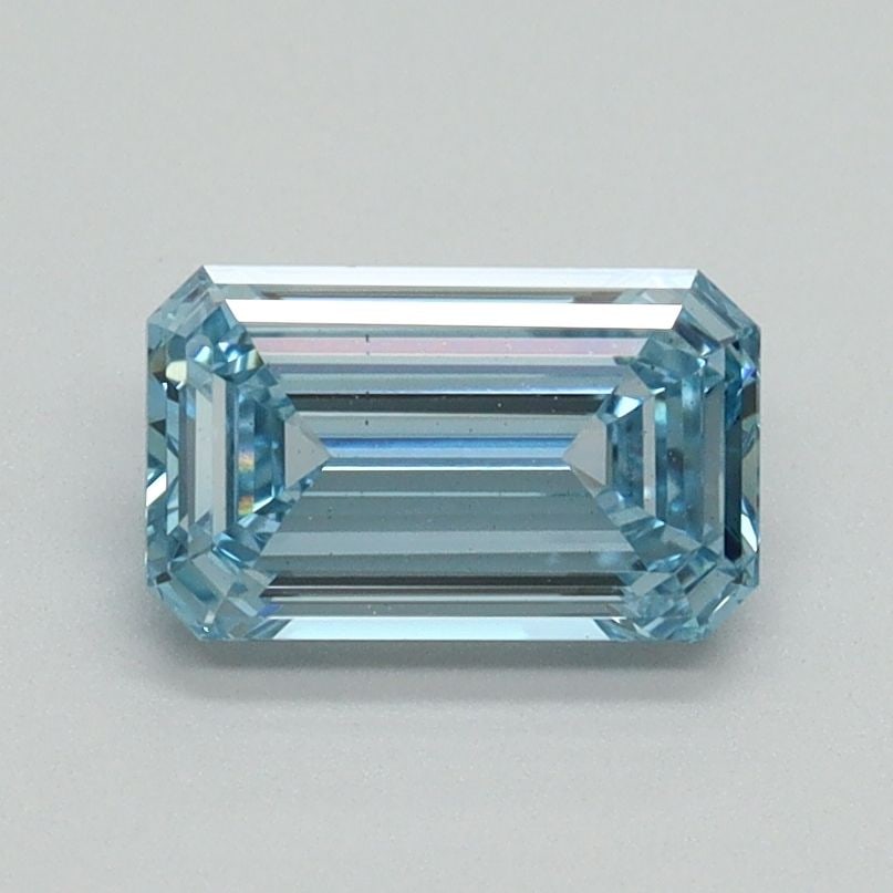 Loose Diamond - EMERALD 1.02ct Fancy Intense Blue VS1: Loose Diamond - EMERALD 1.02ct Fancy Intense Blue VS1 Source: This is a real non-mined Diamond that has been grown in a lab Shape: EMERALD Carats: 1.02 Color: Fancy Intense Blue Certification: IGI Vid