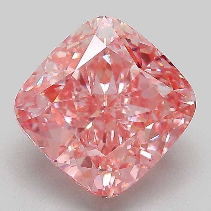Loose Diamond - CUSHION MODIFIED 3.96ct Fancy Vivid Pink VS1: Loose Diamond - CUSHION MODIFIED 3.96ct Fancy Vivid Pink VS1 Source: This is a real non-mined Diamond that has been grown in a lab Shape: CUSHION MODIFIED Carats: 3.96 Color: Fancy Vivid Pink Certific