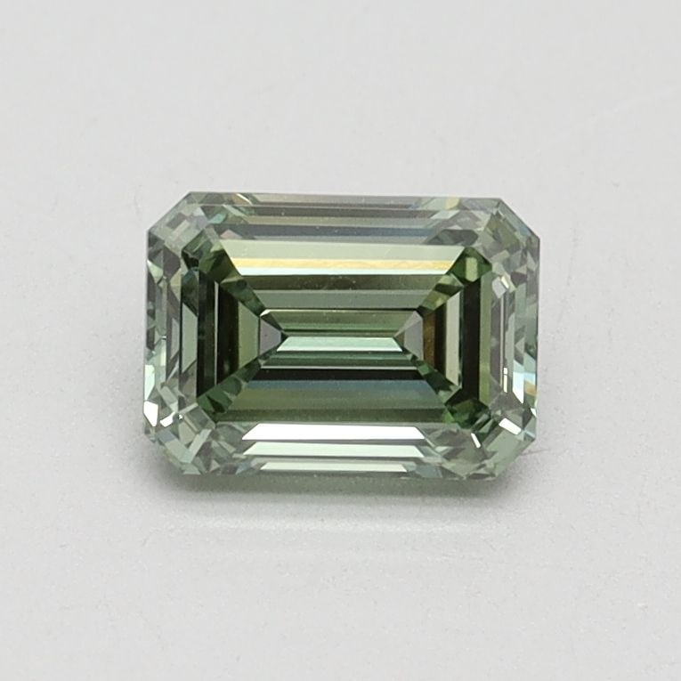 Loose Diamond - EMERALD 0.72ct Fancy Vivid Green VVS2: Loose Diamond - EMERALD 0.72ct Fancy Vivid Green VVS2 Source: This is a real non-mined Diamond that has been grown in a lab Shape: EMERALD Carats: 0.72 Color: Fancy Vivid Green Certification: IGI Vide