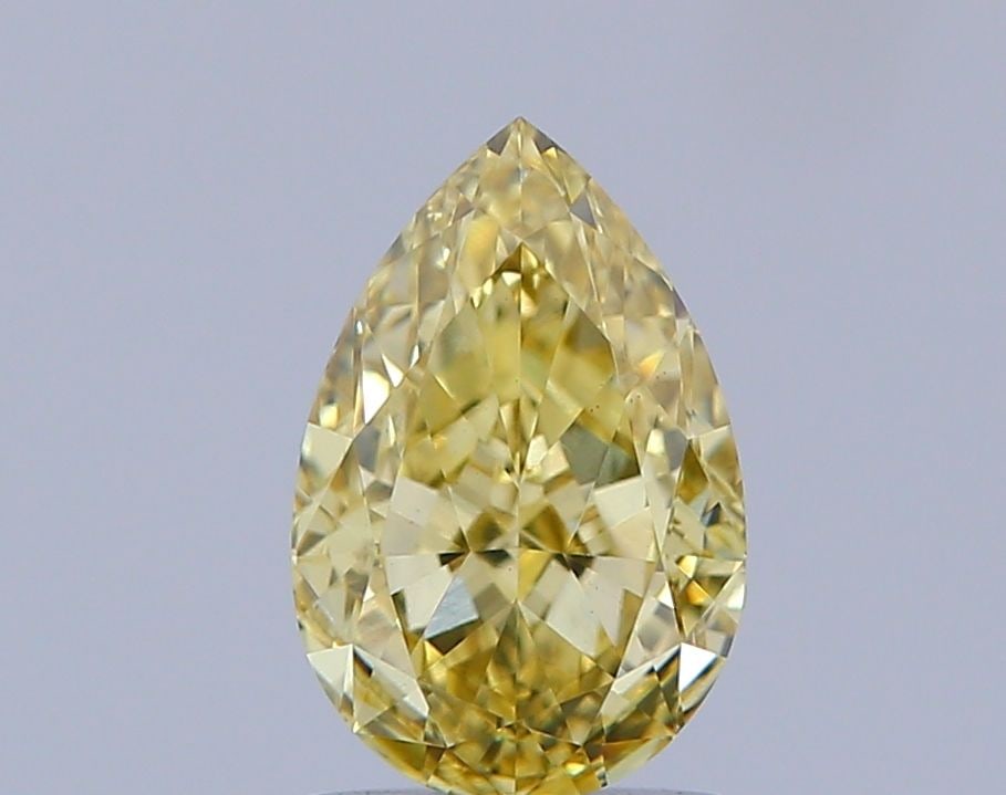 Loose Diamond - PEAR 1.44ct Fancy Intense Yellow VS1: Loose Diamond - PEAR 1.44ct Fancy Intense Yellow VS1 Source: This is a real non-mined Diamond that has been grown in a lab Shape: PEAR Carats: 1.44 Color: Fancy Intense Yellow Certification: IGI Video