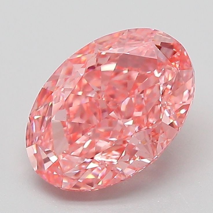 Loose Diamond - OVAL 2.1ct Fancy Vivid Pink VS2: Loose Diamond - OVAL 2.1ct Fancy Vivid Pink VS2 Source: This is a real non-mined Diamond that has been grown in a lab Shape: OVAL Carats: 2.1 Color: Fancy Vivid Pink Certification: IGI PLEASE NOTE: Fr