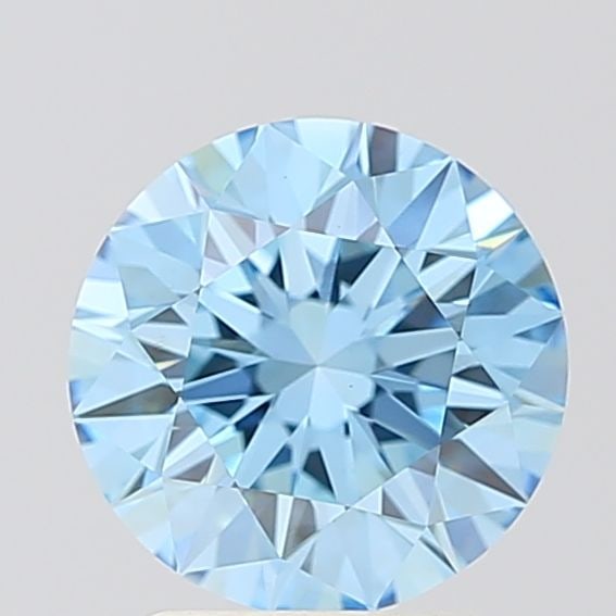 Loose Diamond - ROUND 2.03ct Fancy Vivid Blue VS1: Loose Diamond - ROUND 2.03ct Fancy Vivid Blue VS1 Source: This is a real non-mined Diamond that has been grown in a lab Shape: ROUND Carats: 2.03 Color: Fancy Vivid Blue Certification: IGI PLEASE NOTE