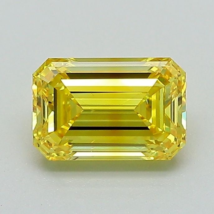 Loose Diamond - EMERALD 1.05ct Fancy Vivid Yellow VS2: Loose Diamond - EMERALD 1.05ct Fancy Vivid Yellow VS2 Source: This is a real non-mined Diamond that has been grown in a lab Shape: EMERALD Carats: 1.05 Color: Fancy Vivid Yellow Certification: IGI Vid